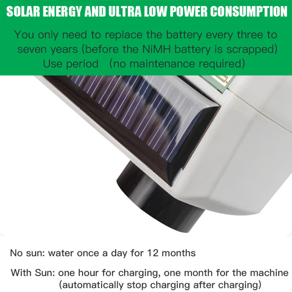 YUGE Dual-Head Connector Solar Automatic Irrigation Watering Timer for European Standard Hose YUGE Dual-Head Connector Solar Automatic Irrigation Watering Timer for European Standard Hose
